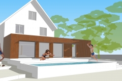 Extension d'une habitation - façade