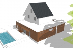 Extension d'une habitation - façade