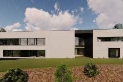 Bureaux contemporains pour le CPAS de Stavelot -  façade