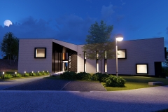 Bureaux contemporains pour le CPAS de Stavelot -  façade