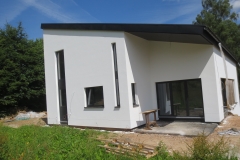 Construction d'une habitation - façade - crépi