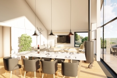 Construction d'une habitation contemporaine - architecture d'intérieure