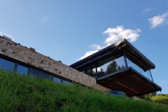 Construction d'une habitation - façade - moellon